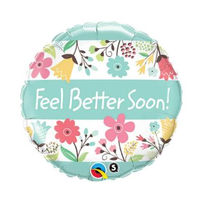 Get Well Soon Balloon  Floral
