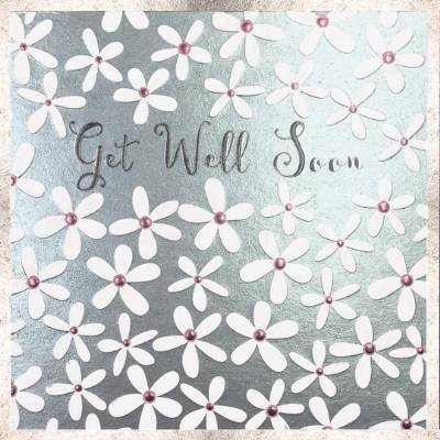 Soft Flowers Get Well Soon Card