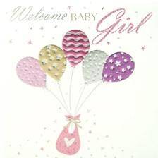 Welcome Baby Girl Card