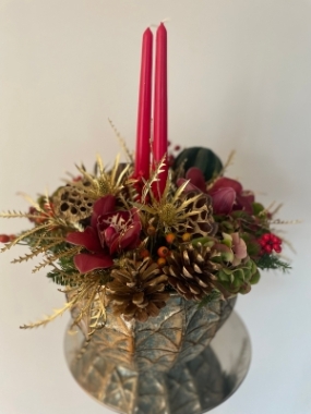 Christmas Candle arrangement