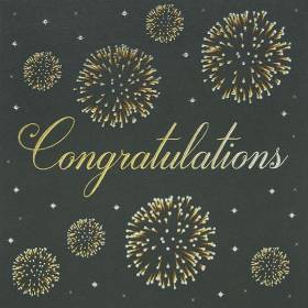 Firework Congratulations Card