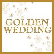 Golden Wedding Card
