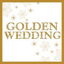Golden Wedding Card