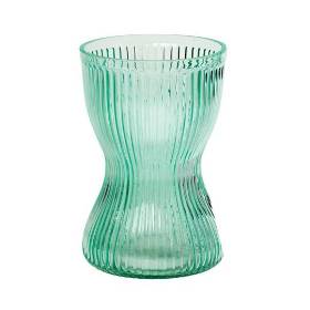 Misty Green Ripple Hand Tied Vase