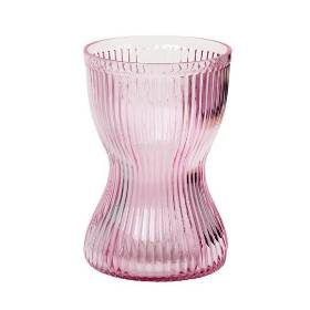 Pink Ripple Hand Tied Vase