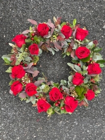 Red Rose  Wreath