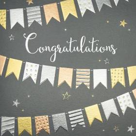 Sparkle Banner Congratulations Card